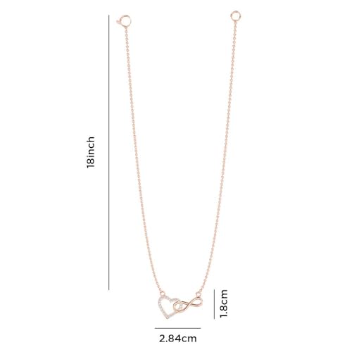 Image of Miss Highness 925 Pure Silver Heart Pendant Necklace for Women & Girls | Daily Wear Silver Jewellery with Authenticity Certificate | Gift for Girlfriend Wife | With Chain Pendant