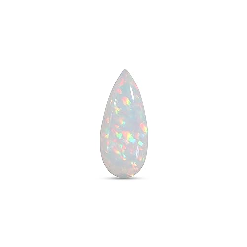 Opale éthiopienne naturelle en forme de poire 12x29mm pour la création de bijoux uniques