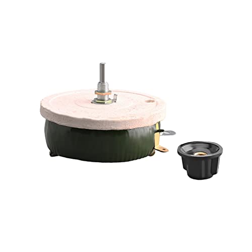 150W 5R Ohm Ceramic Wire Wound Potentiometer Linear Rotary Resistor Rheostat with Knob for Industiral Machinery RPM Adjustment,Aicosineg