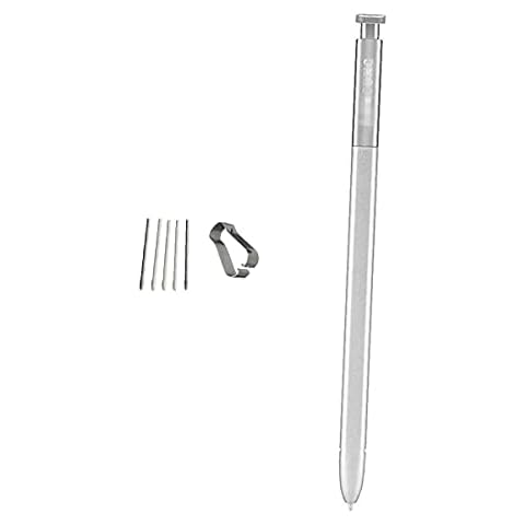 Stylus Touch Screen Pen,Biuboom S Pen Stylus Touch Pen Tablet Capacitive Replacement for Samsung Chromebook Pro XE510C24-K01US and Chromebook Plus XE510C24-K01US+Replacement Tips/Nibs-Silver Cover