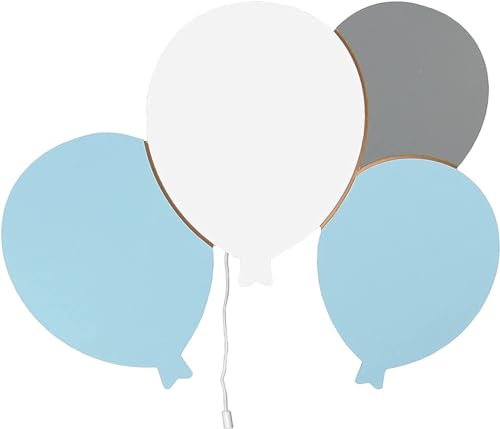 Lámpara de pared globo para habitación infantil azul