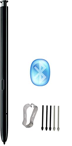Note 10 S Pen Replacement (WithBluetooth) for Samsung Galaxy Note 10 Note 10 Plus Note 10+ 5G with 5*Tips/Nibs (Black)