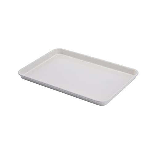 Pffiocix Baking Pan Cake Mold White Baking Pans Rectangular Cookie Roll Non-sticky Base Dessert Baking Pans Carbon Steel