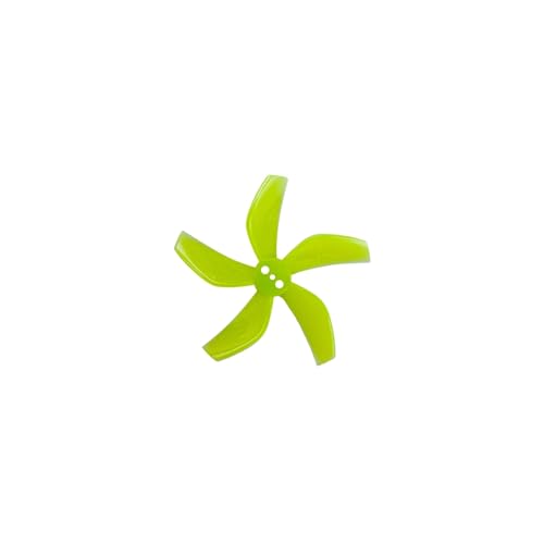 Hélices PC 5 pales D51 jaunes pour réparer les vibrations des micro-drones