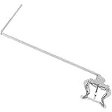 GETAJGHSD Marschgabel Notenclip für Tuba und Bariton Tragbarer Silberner Clip für Blasinstrumente mit Einfachem Befestigungssystem für Musikproben und Auftritte im Freien