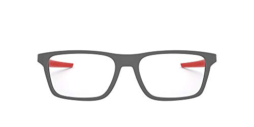 Oakley Mens Ox8164 Port Bow Rectangular Prescription Eyewear Frames, Satin Light Steel/Demo Lens, 53 mm - image 1