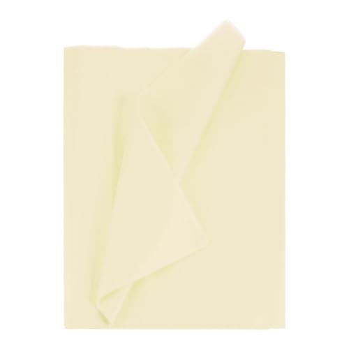 QUARKZMAN 50 Hojas de Papel de Seda 35x50cm, Papel de Envolver para Bolsas de Regalo Beige para Envolver Regalos, Manualidades, Embalaje