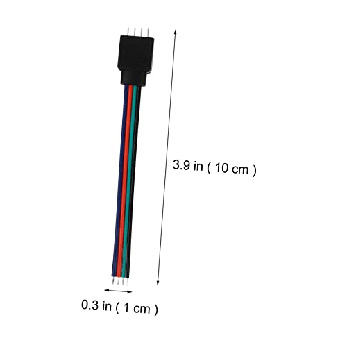Conector de tira LED de material ABS resistente con terminación de 4 pines 7