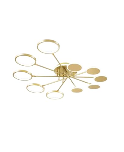 Plafonnier en aluminium dimmable avec télécommande pour grand salon