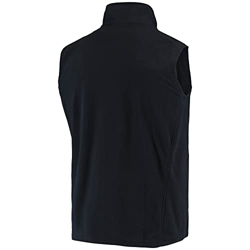 Image of dunbrooke Men's Black Minnesota Vikings Houston Fleece Full-Zip Vest
