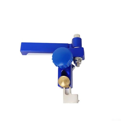 Zilimontt Aluminum Alloy Miter Gauge with Push Handle for Table Saws, Band Saws, Milling Machines and Disc Sanders - 75° Angle Beveling Accuracy with Incremental Control(B)