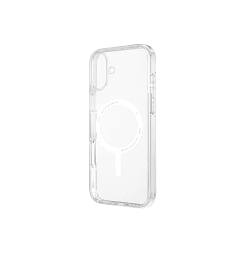 UNIQ CLARIO (ECO) Coque de téléphone compatible avec iPhone 16 hybride (2024) 6.1, chargement MagClick (transparent)