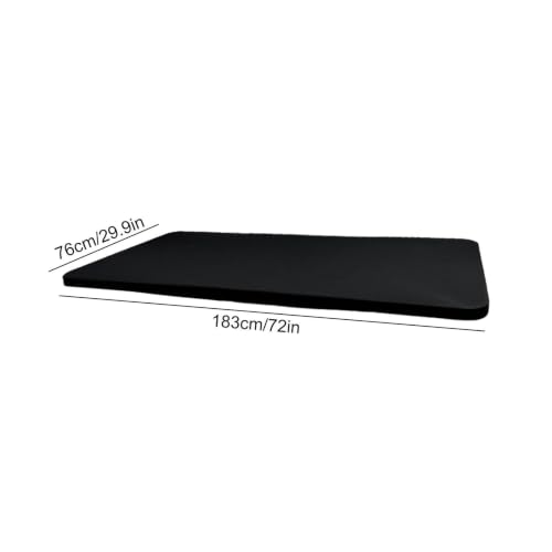 Mantel elástico ajustable rectangular negro lavable de poliéster para mesa de picnic 6
