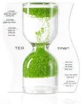 Teeuhr mit Flüssigkeit