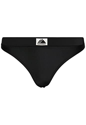Superdry Damen Bikini Schwimmanzug, schwarz, 34