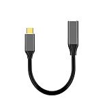 YMY Adaptateur USB de Type C (Port d'entrée) vers Mini DisplayPort Femelle, 4K@60Hz, câble de 18 cm avec USB-C vers Mini Displayport, Compatible avec MacBook Pro, iMac et Autres appareils USB-C