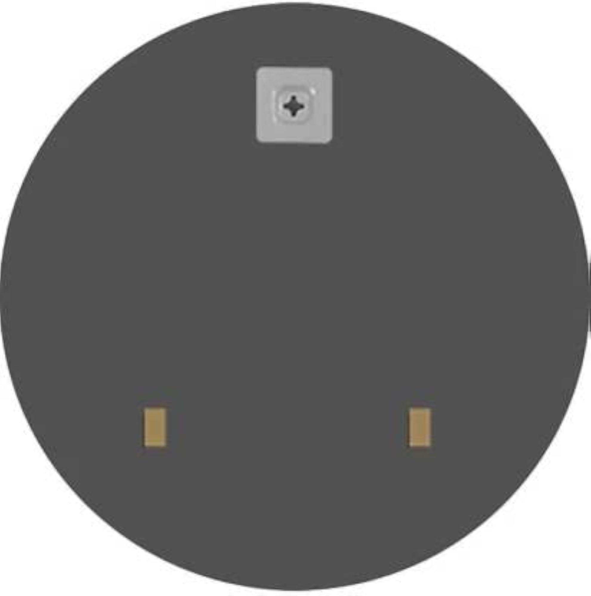 Simple Round Mirror, Wall Mounting, Silver