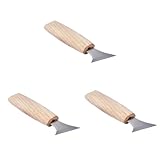 SHINEOFI 3pièces Kit De Ciseaux à Bois Chrome vanadium Outils De Sculpture Manuels Pour Artisans Et Débutants Professionnel De Gouges Pour Sculpteurs Et Menuisiers Type