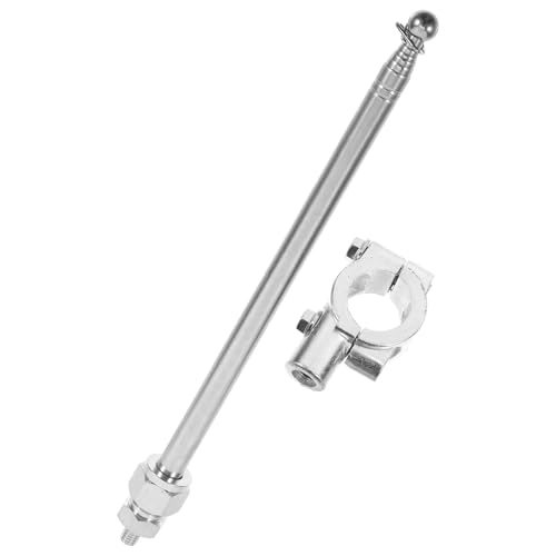 Angoily Soporte De Asta De Bandera Telescópica para Manillar De Motocicleta Y Bicicleta Mástil Ajustable De 47 Pulgadas Accesorio Ligero Y Fácil De Instalar para Decoración Exterior
