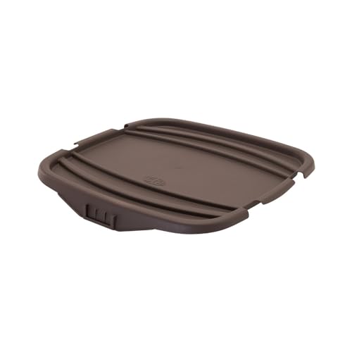 スタックストー オンバケット Mサイズ 専用フタ バーントアンバー おしゃれ 積み重ね 【モノギャラリー限定クリアファイル付】