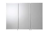 Croydex WC101969AZ Kennett Surface or Recessed Mount Cabinet, 36W x 26H, Aluminum