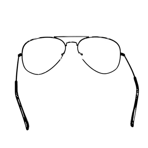 Image of Unisex Aviator UV Protected Photochromic Day Night Color Changing Sunglasses UV Protection Anti Glare Glasses Lenses for Outdoor and Driving | & | Metal Frame Black, 55