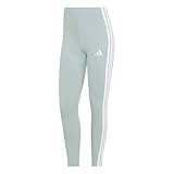 Coupe près du corps. adidas Damen ESSENTIALS 3-STRIPES COTTON LEGGINGS, Wonder Sage/white, XL