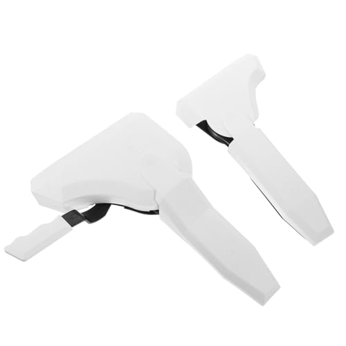 GLEAVI 2 Piezas Ajustador de Ángulo para Silla de Oficina y Gaming Regulador Metálico Blanco Multiángulo Repuesto Ergonómico para Asiento