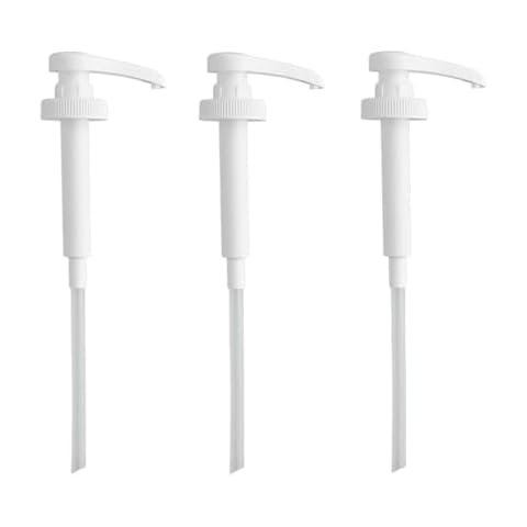 Comfort Axis Heavy-Duty Pump Dispenser, 1/2 Gallon Jug, 38-400 Neck Finish, 9.5 Inch Dip Tube (3 Pack) Cover