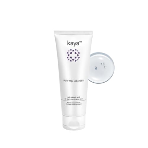 Kaya Clinic Acne Free Purifying Cleanser Salicylic Acid Face Wash Reduces Acne & Pimples for Pimple Prone Skin Face Wash for Oily Skin, 100ml