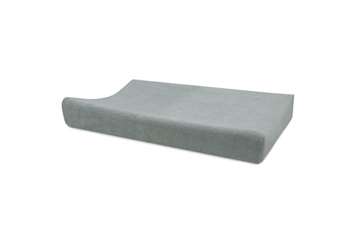 Jollein Wickelauflagenbezug Frottee - Sea Green - 50x70cm - 85% Baumwolle, 15% Polyester - OEKO-TEX-Zertifiziert - Bezug Wickelauflage