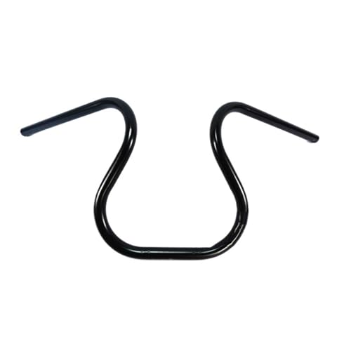 Guidon de moto universel 25mm black de style vintage pour personnalisation retro de cafe racer