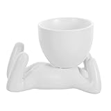 BCOATH Maceta de Minimalista para Suculentas y Plantas Pequeñas Diseño Sencillo y Elegante para Decoración de Hogar Oficina Balcón o Jardín Regalo Práctico para Amigos