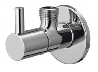 SPAZIO Stainless Steel Turbo Angle Cock/Angle Valve Bathroom Faucets Taps and Faucet Angular Stop Cock Wash Basin for Geyser Tap, Chrome Plated with Wall Flange (Pack of 1) (B0978TC6YW) Amazon Price History, Amazon Price Tracker
