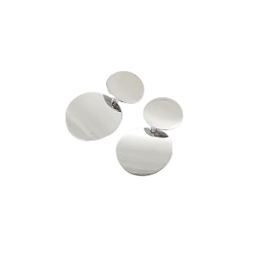 Boucles d'oreilles argentées hypoallergéniques géométriques légères