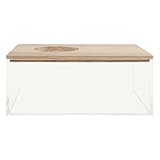 FIXOSHEE Transparente Hamster Sandbadewanne aus Acryl Rechteckige Multifunktionale Sandbad Box für Kleine Haustiere Staubdichtes Design für Chinchillas und Rennmäuse Leicht zu Reinigen und