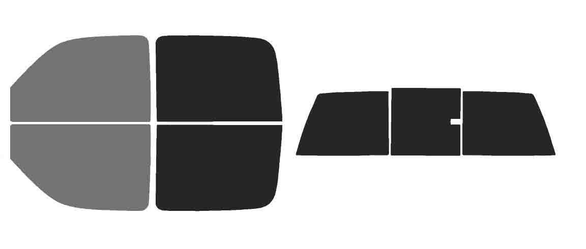 The Tint Effect Precut Window Tint Kit Compatible with Chevrolet Silverado 1500 Crew Cab Truck (1999-2006) &amp; (2007 Classic)(Full Truck 45% Front / 15% Rear and 3 piece Slider) Automotive Film