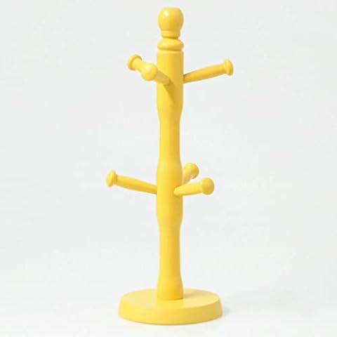 TRTO Yellow 6 Hook Mug Tree Rack Cover