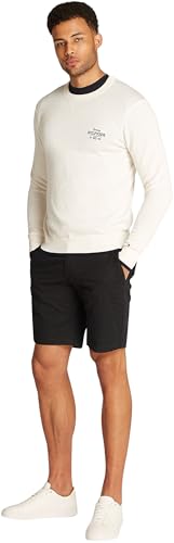 Tommy Hilfiger Herren Pullover Graphic Cotton Rundhalsausschnitt, Elfenbein (Ivory Petal), XXXL – Ansicht 4