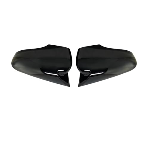 Carcasa Retrovisor para Clio 4 2012 2013 2014 2015 2016 2017 2018 2019 2 Piezas Tapa Espejo Retrovisor Lateral Cubierta Fibra Carbono Negro Brillante Carcasa Espejo Retrovisor(Glossy Black)