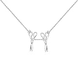 WUSUANED Funny Female Symbol Necklace Lesbian Pride Nekclace Two Scissor Lgbt Pendant Bisexual Jewelry WLW Pride Gift (Female Symbol Necklace)