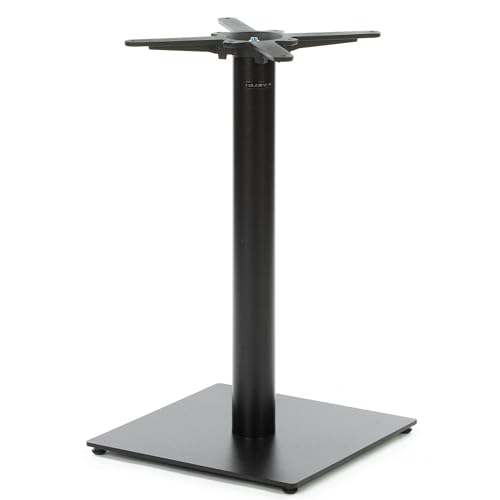 Dublino Premium Tischgestell Stahl- PJ6088 | schwarz | Höhe 72 cm | Bodenplatte 45x45 cm | max. Tischplattengröße 80x80 cm | Ideal für Esstische