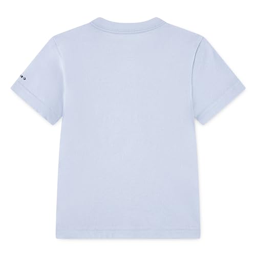 Converse Boys' Sneaker Short Sleeve T-Shirt, Blue Supermoon/Sneaker, 7 by Converse - Used condition - Image 4