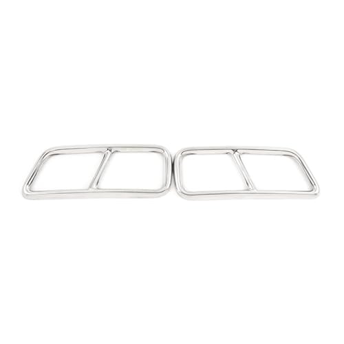 Cubierta de escape negro para Cadillac XT5 2016-2020, moldura de tubo silenciador trasero de coche