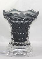TVaromatics Flared Glass Electric Aroma Lamp Oil and Wax Tart Warmer (Black)