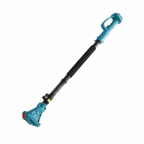 Cordless Pruning Shears with 4.92 Ft Telescopic Extension Pole Adjustable 180° Rotating Head Anti Slip Handle for Garden and Tree Pruner Blue for Hard-to- Branches