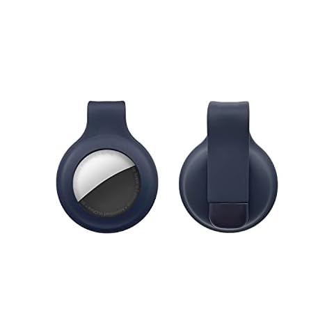 Xmada AirTag Case Clip for The Apple AirTag 2021 - AirTag Holder Clip (Black, 2-PCS) Cover