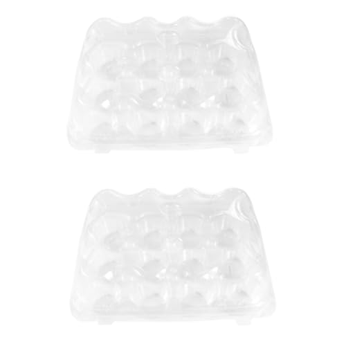 OUNONA Elegant 2 Pack Cupcake Wrapping Boxes Paper Muffin Cake Storage Trays Airtight Lids