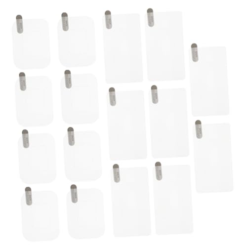 TOKIDNY 16 Pièces Autocollants Électrostatiques pour Pare Films de Protection pour Caméra de Tableau de Bord Adhésifs Flexibles et Durables pour Montage sur Verre Automobile