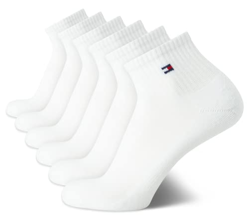 Tommy Hilfiger Men's Athletic Socks - Performance Cushion Quarter Cut Ankle Socks (6 Pack)